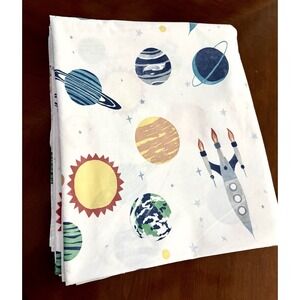 Pottery Barn Kids Solar System Flat Sheet  Queen